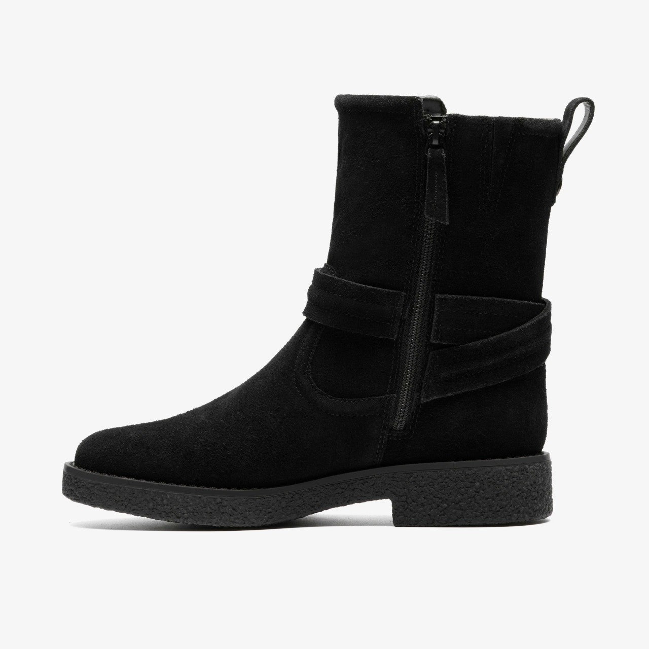 Nella Mid Black Suede Clarks Women