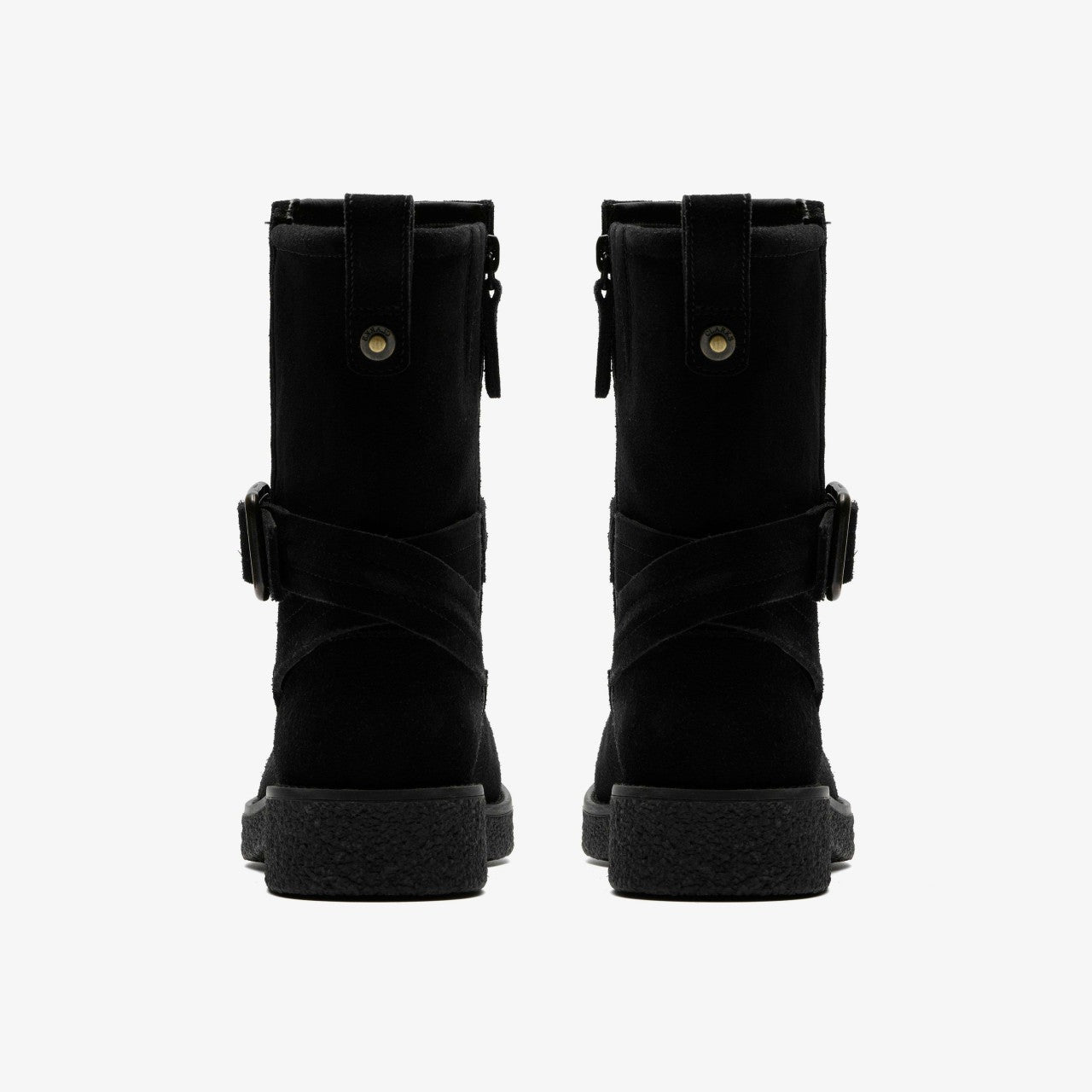 Nella Mid Black Suede Clarks Women