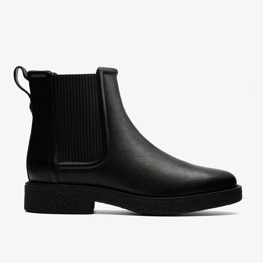 Nella Top Black Leather Clarks Women