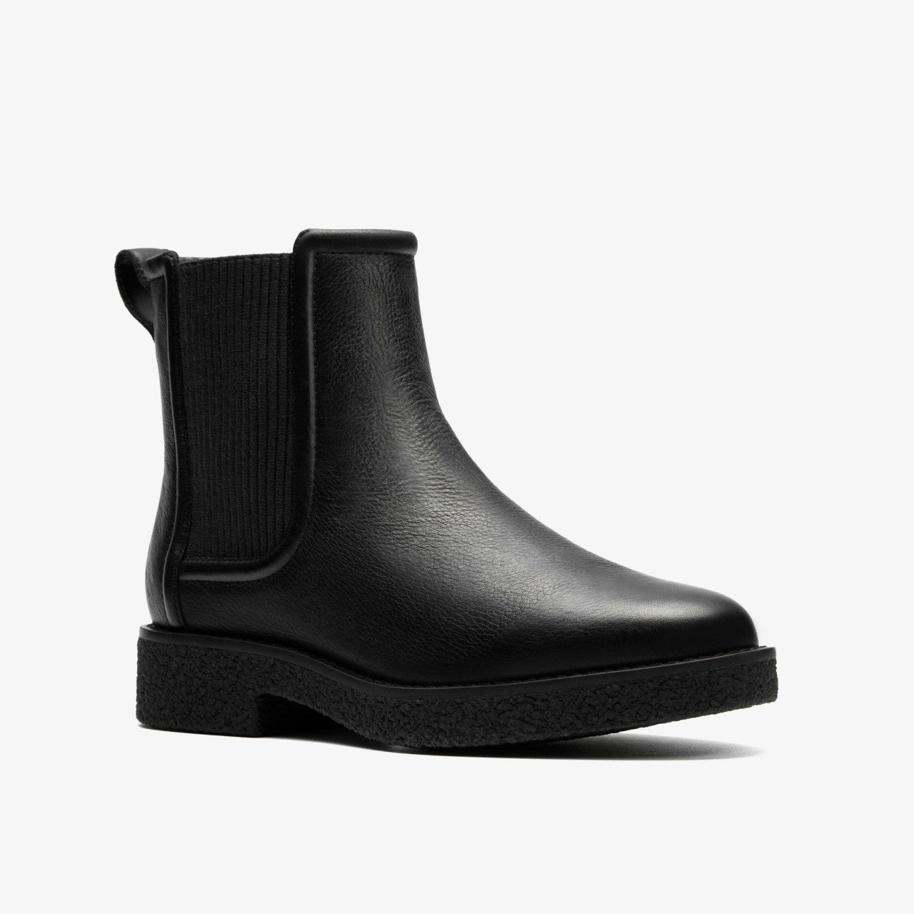 Nella Top Black Leather Clarks Women