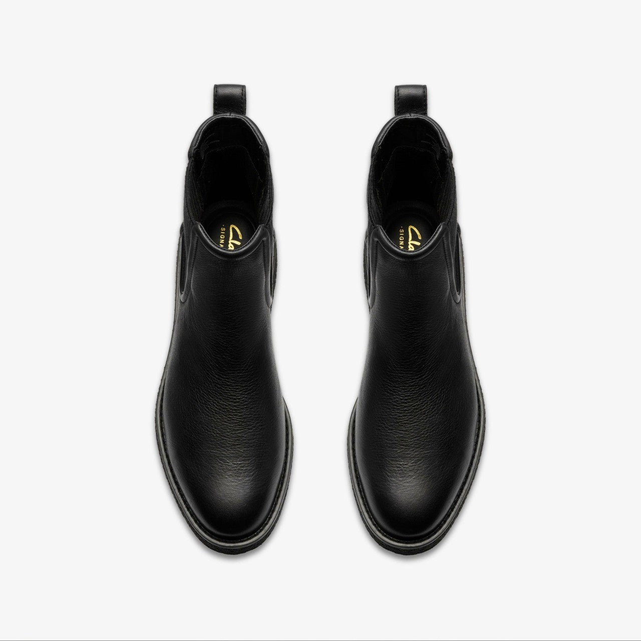 Nella Top Black Leather Clarks Women