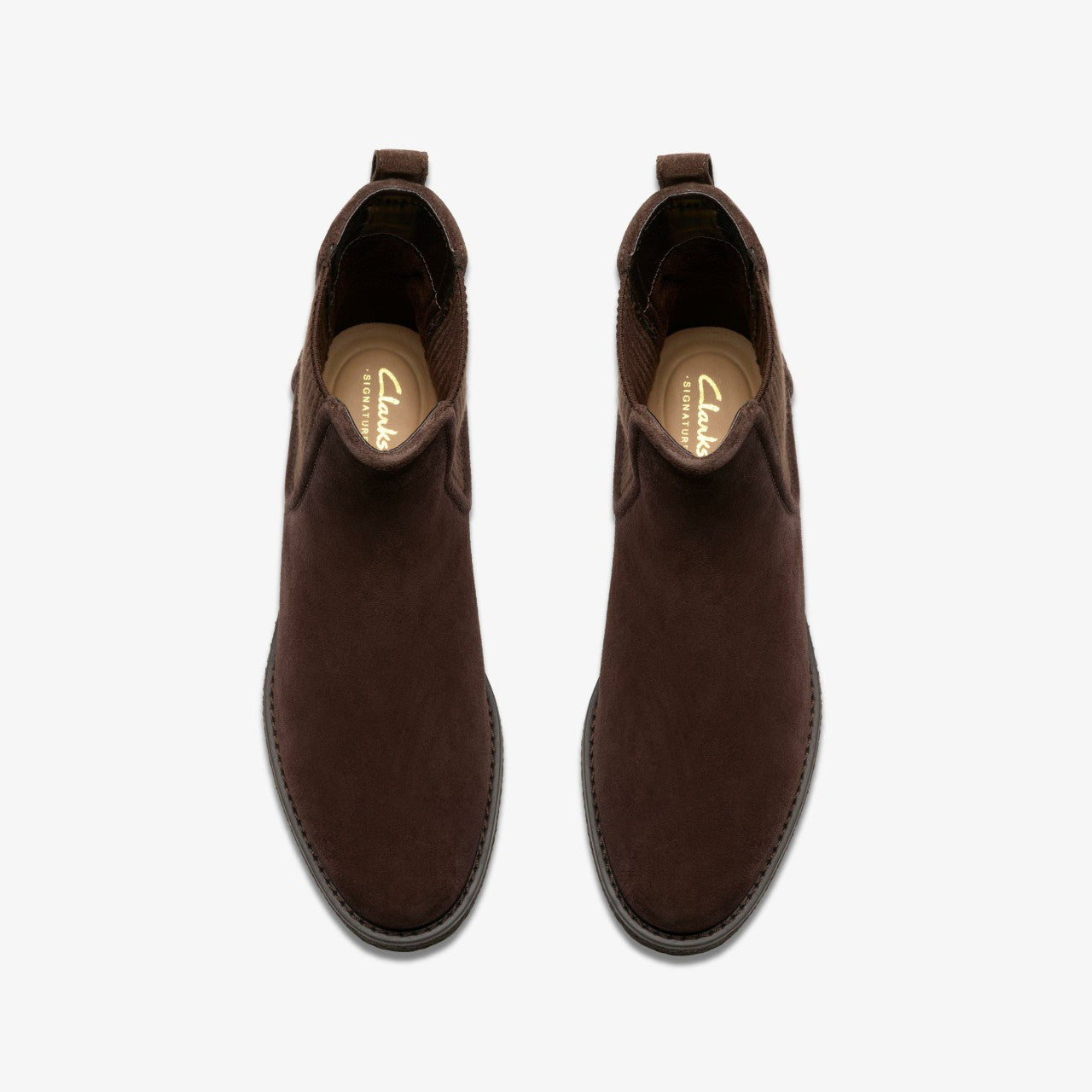 Nella Top Dark Brown Suede Clarks Women