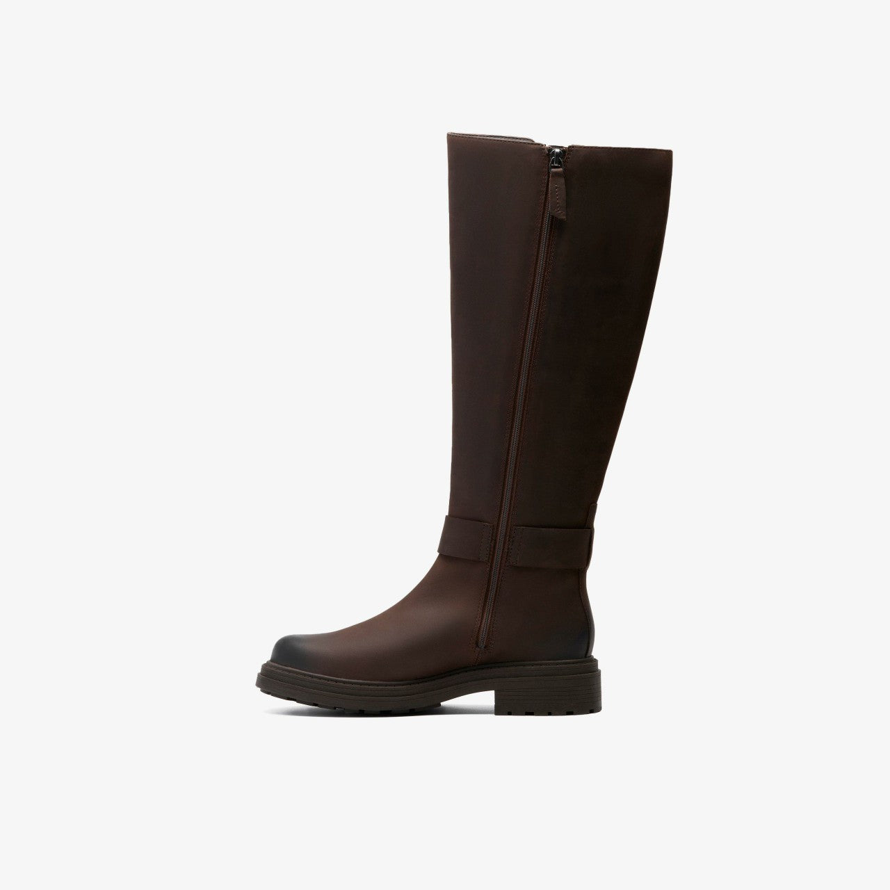 Orinoco 3 Tall Dark Brown Leather Clarks Women