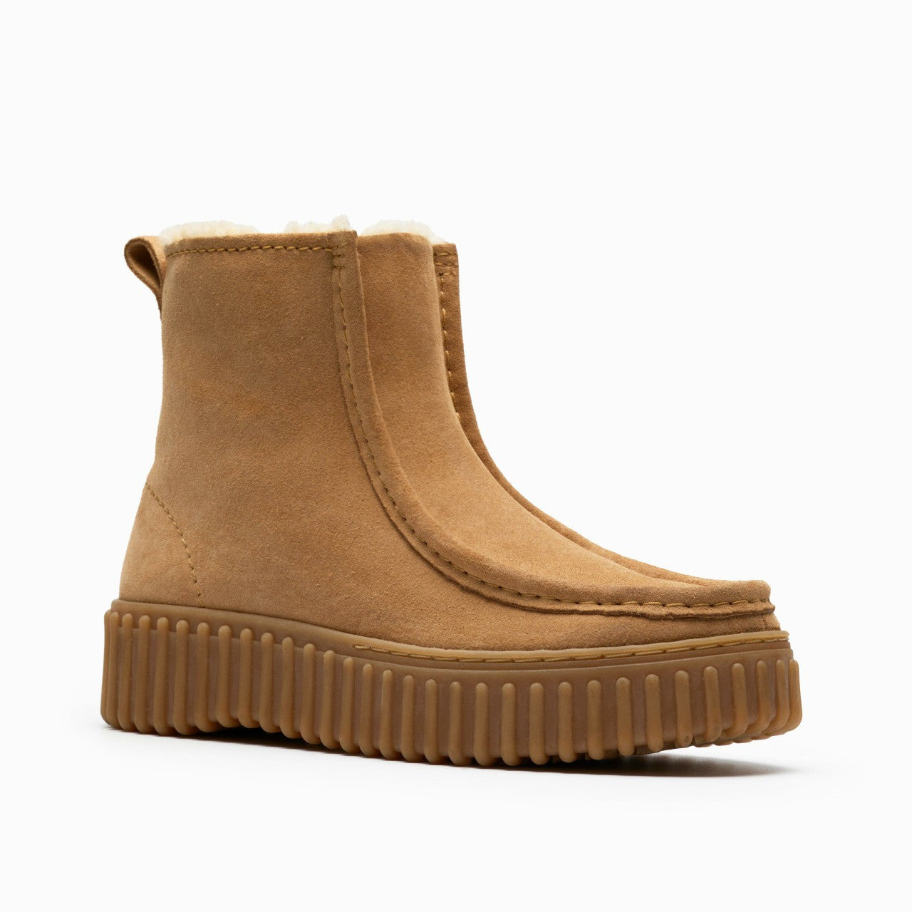 Torhill Cozy Light Tan Warmlined Clarks Women