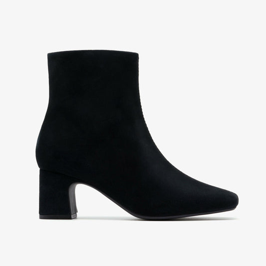 Fernie Zip Black Suede Clarks Women
