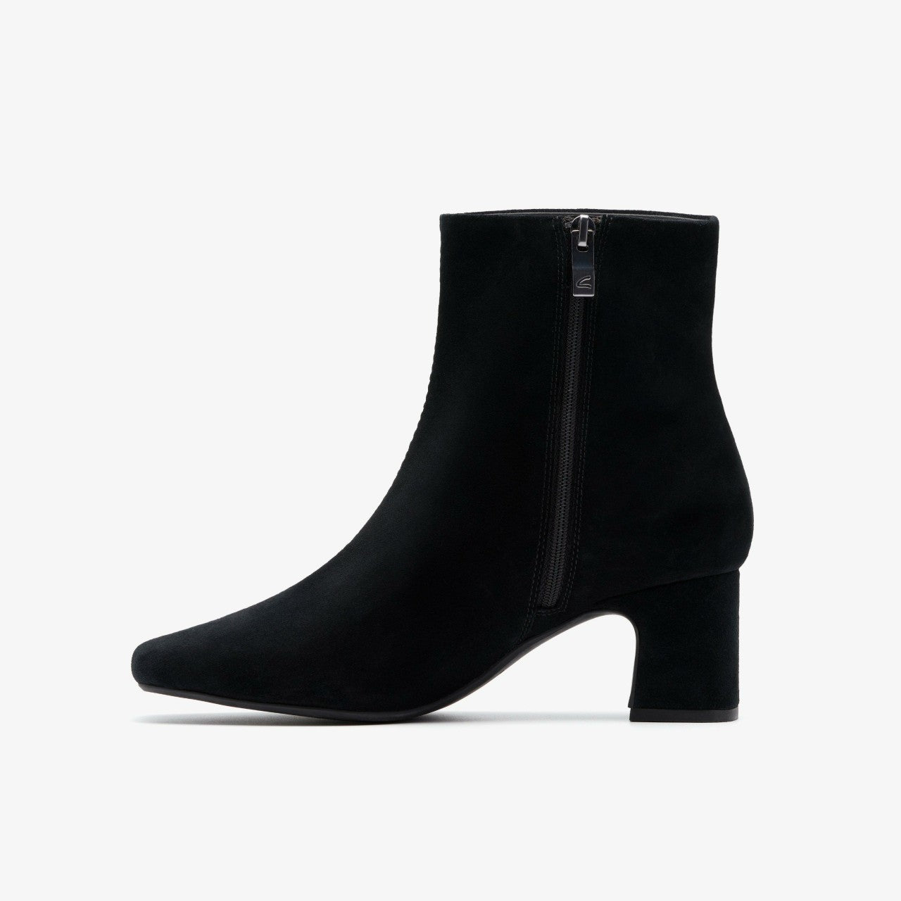 Fernie Zip Black Suede Clarks Women