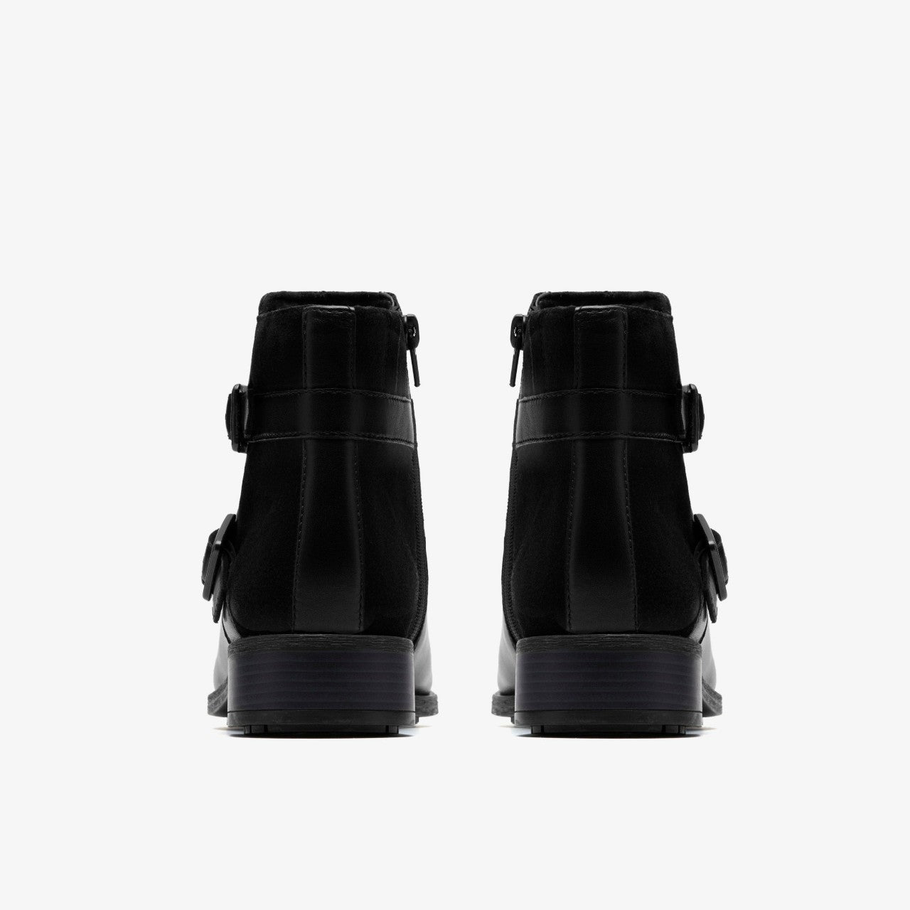 Havisham Bay Black Leather Clarks Women