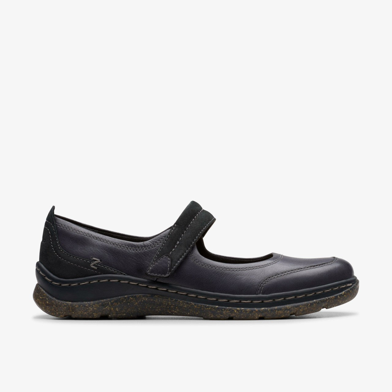 Orlene Jane Black Leather Clarks Women