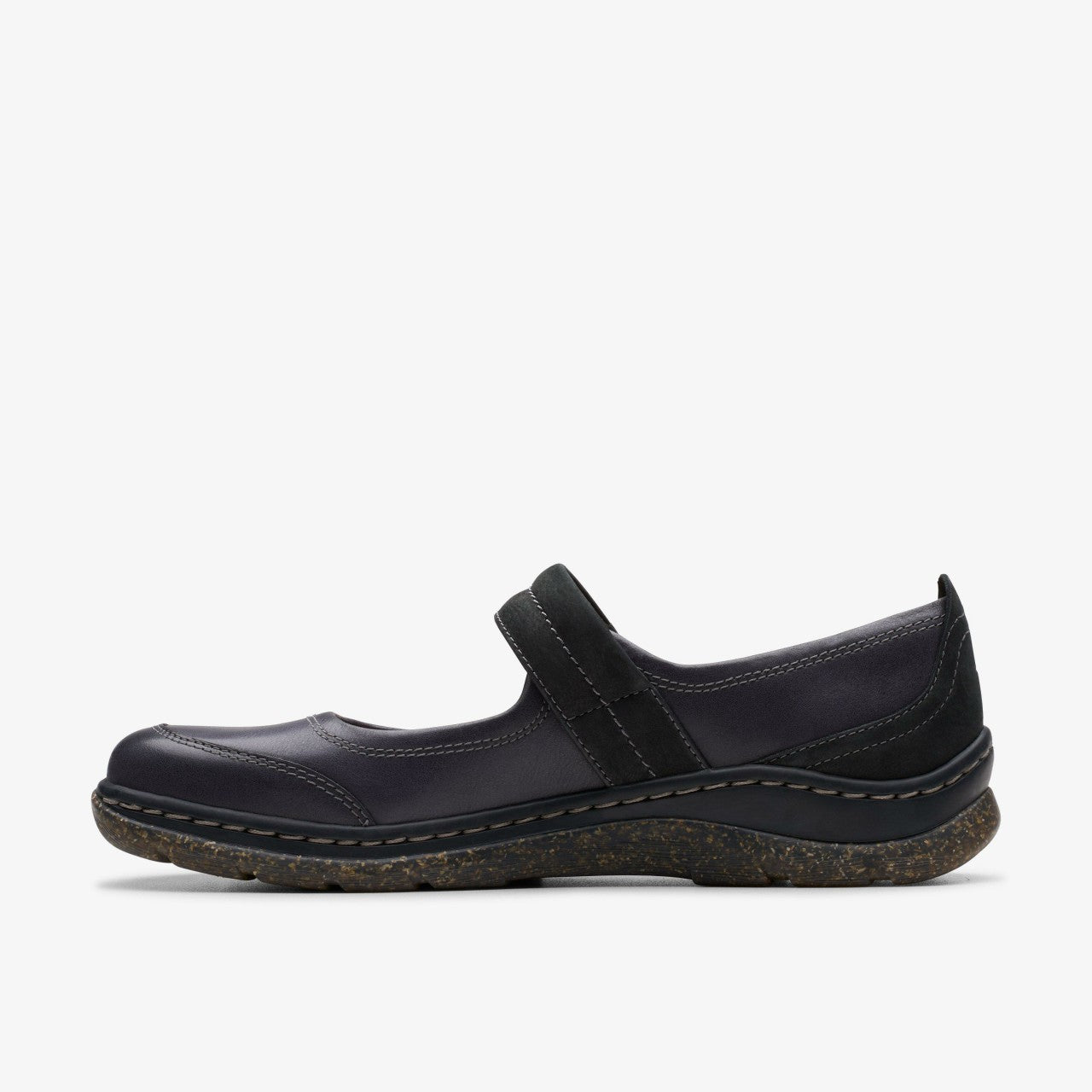 Orlene Jane Black Leather Clarks Women