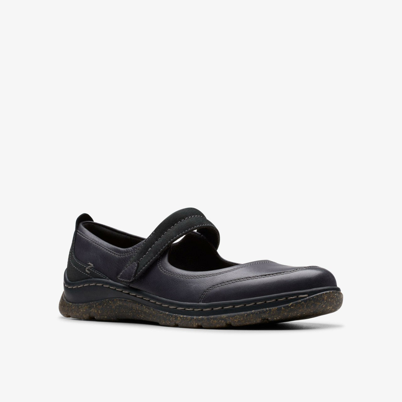 Orlene Jane Black Leather Clarks Women