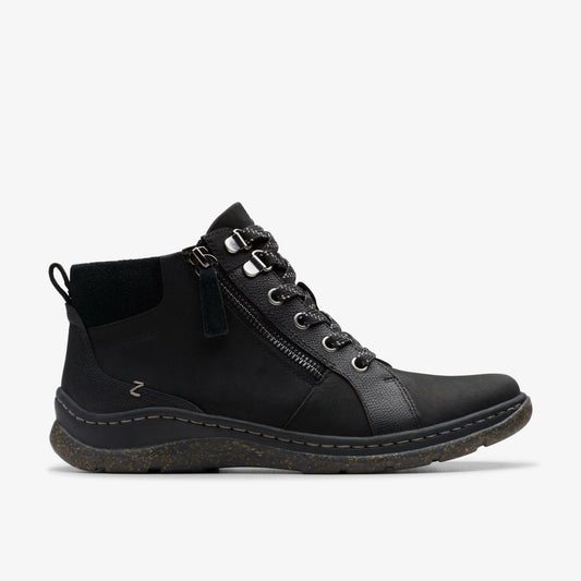 Orlene Top Waterproof Black Nubuck Clarks Women