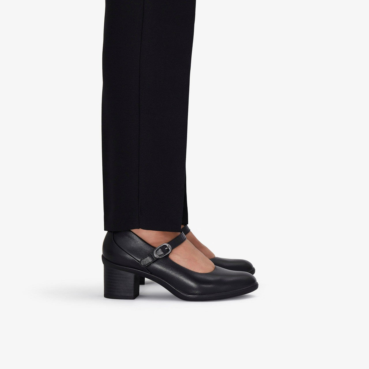 Shaya Jane Black Leather Clarks Women