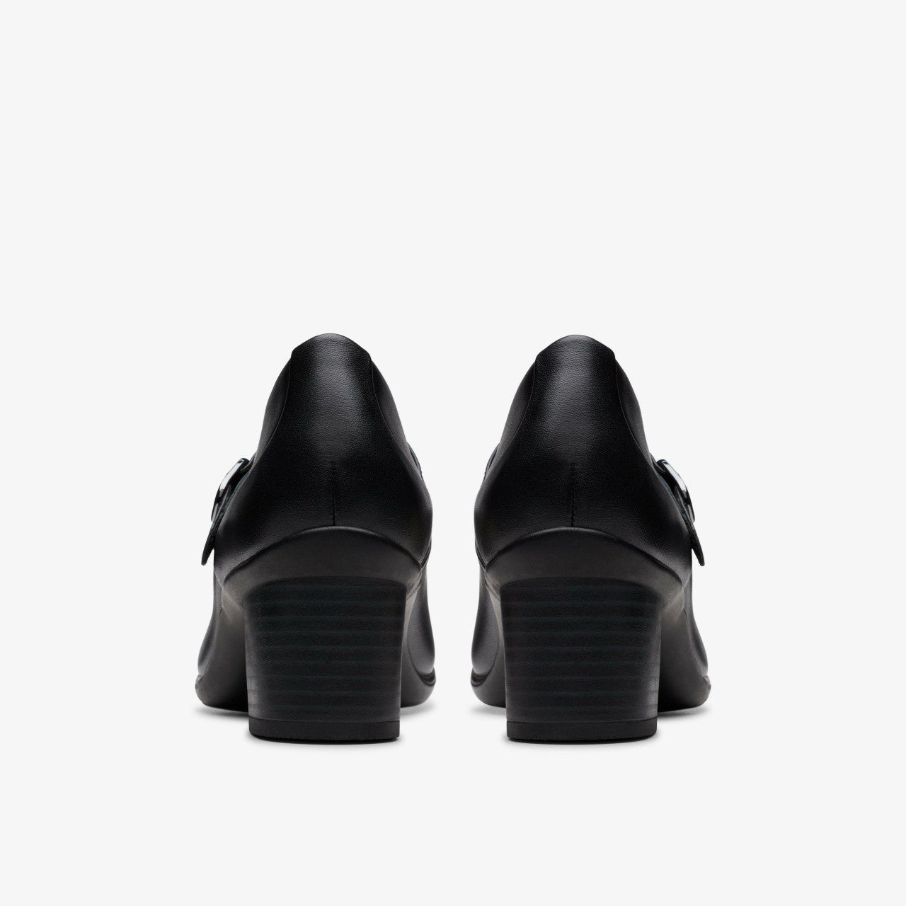 Shaya Jane Black Leather Clarks Women