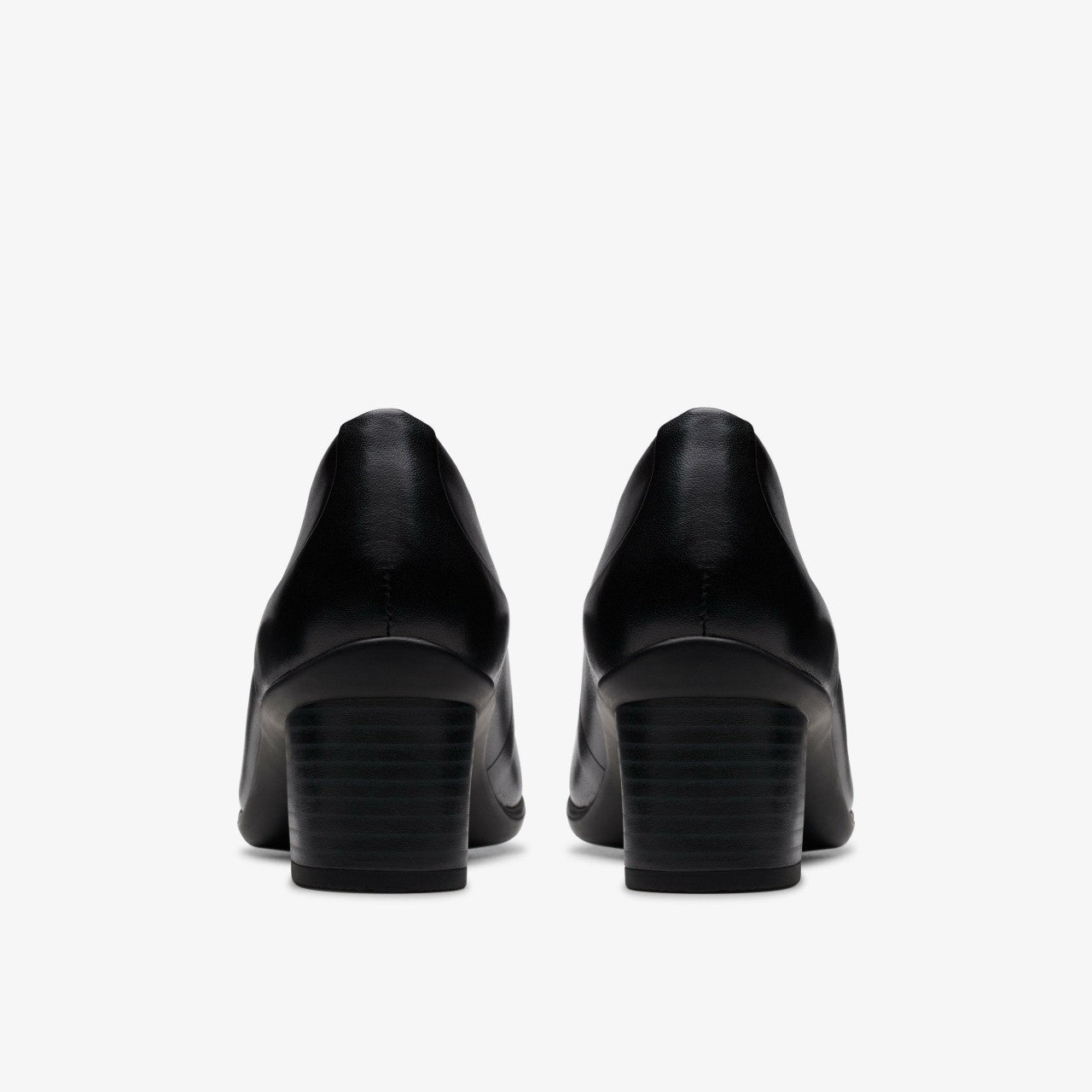 Shaya Poppy Black Leather Clarks Women