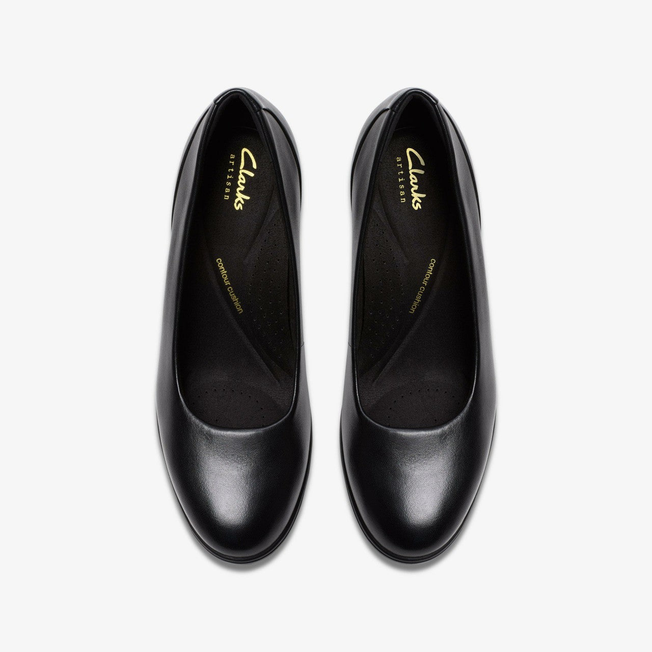 Shaya Poppy Black Leather Clarks Women