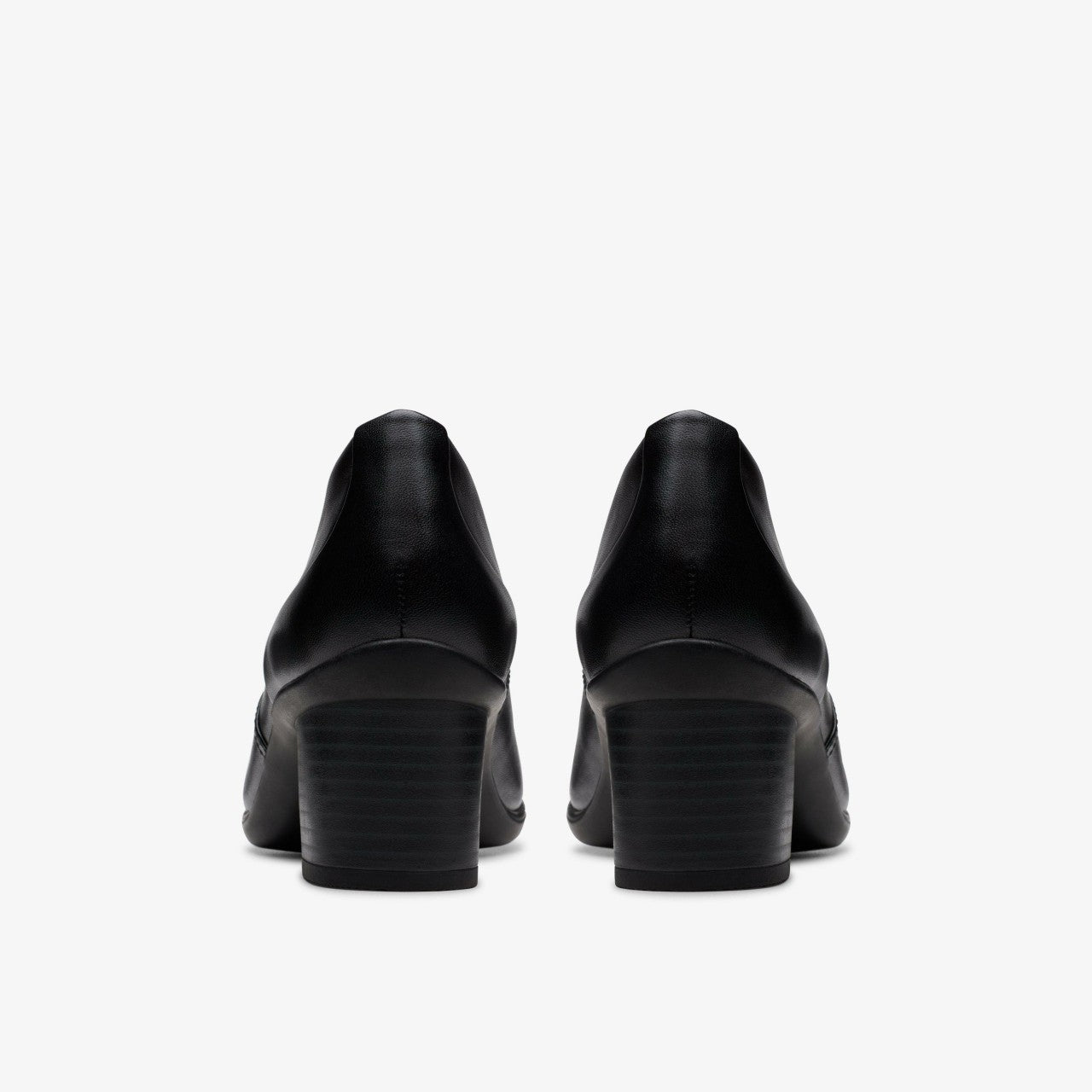 Shaya Tess Black Leather Clarks Women