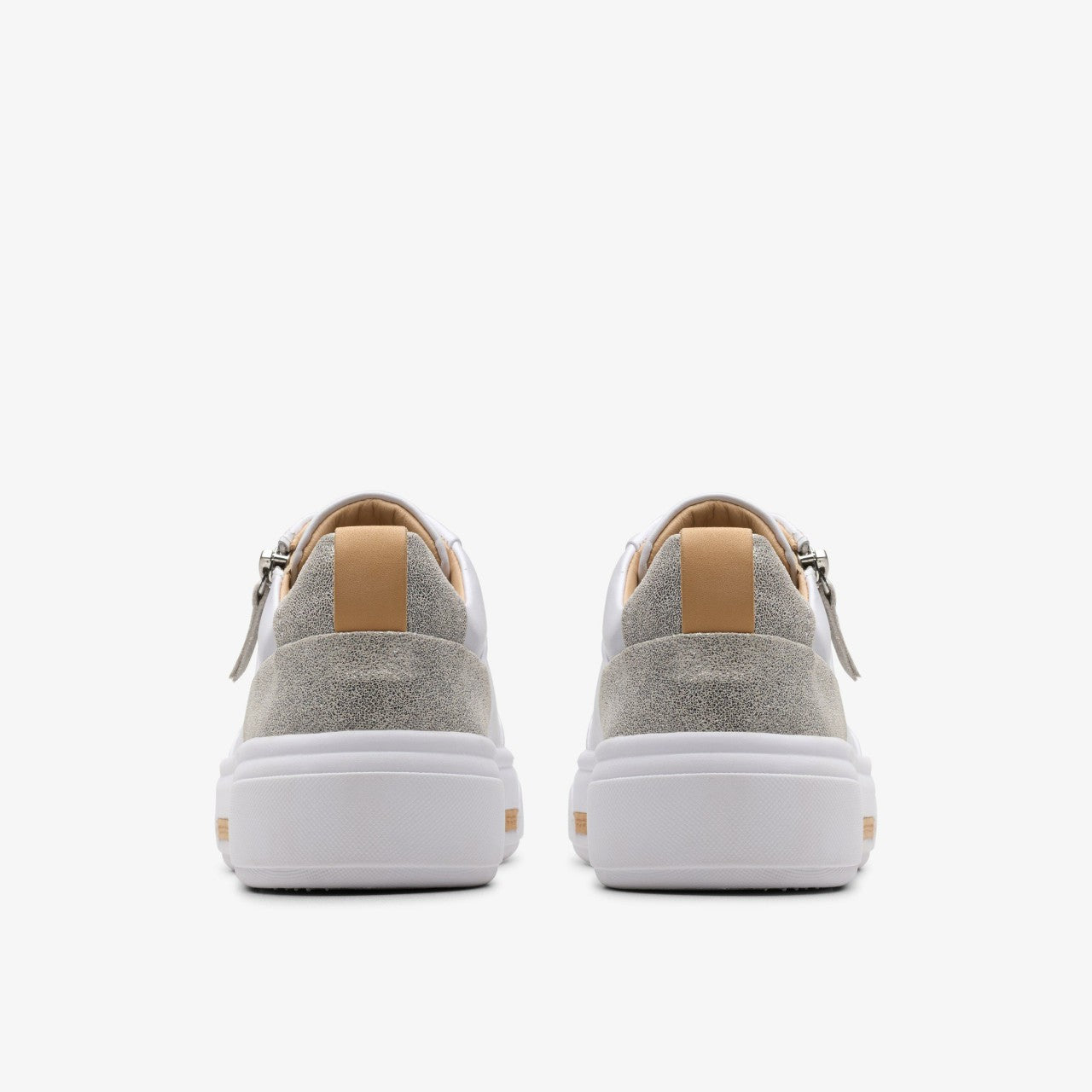 Hollyhock Zip Silver Combination Leather Clarks Women