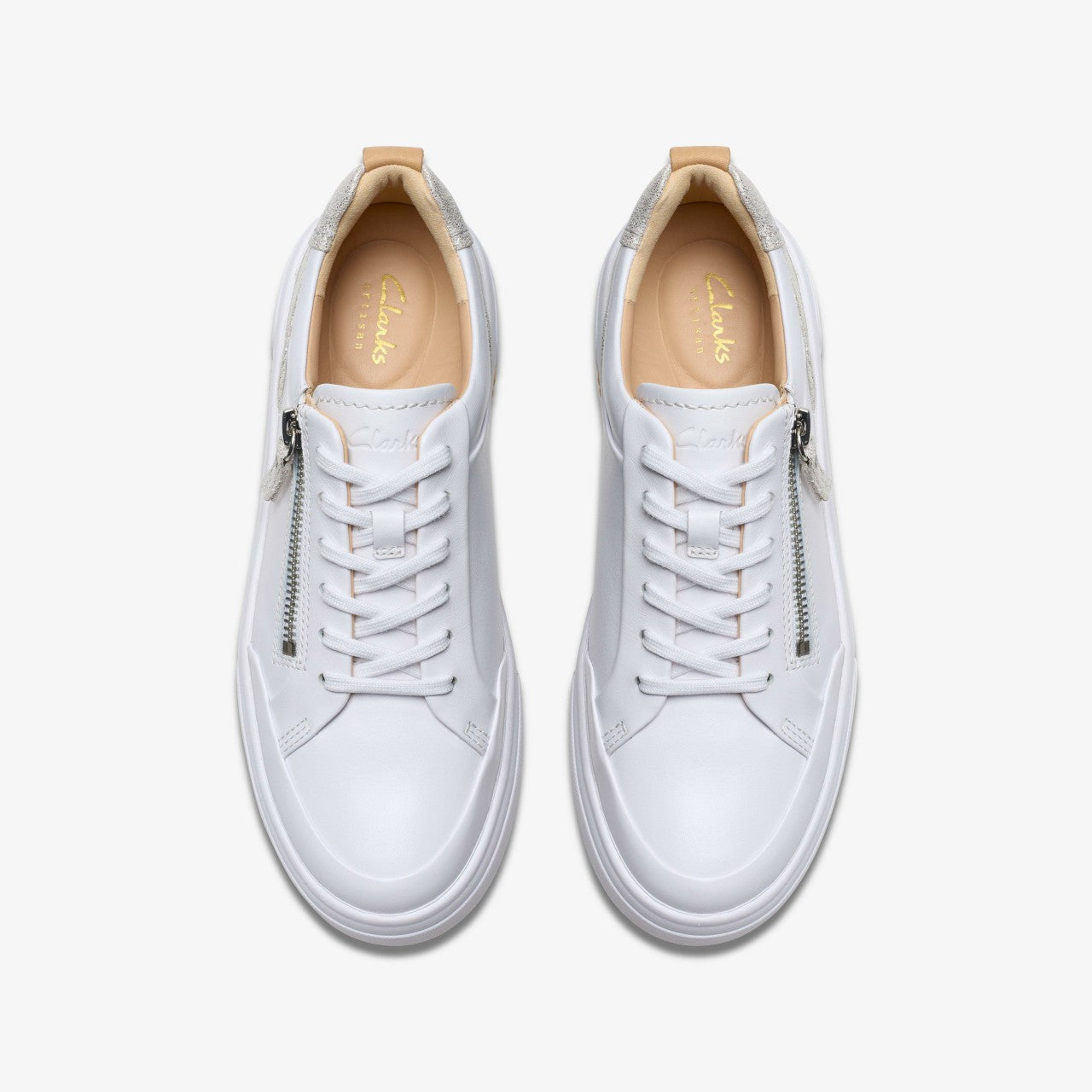 Hollyhock Zip Silver Combination Leather Clarks Women