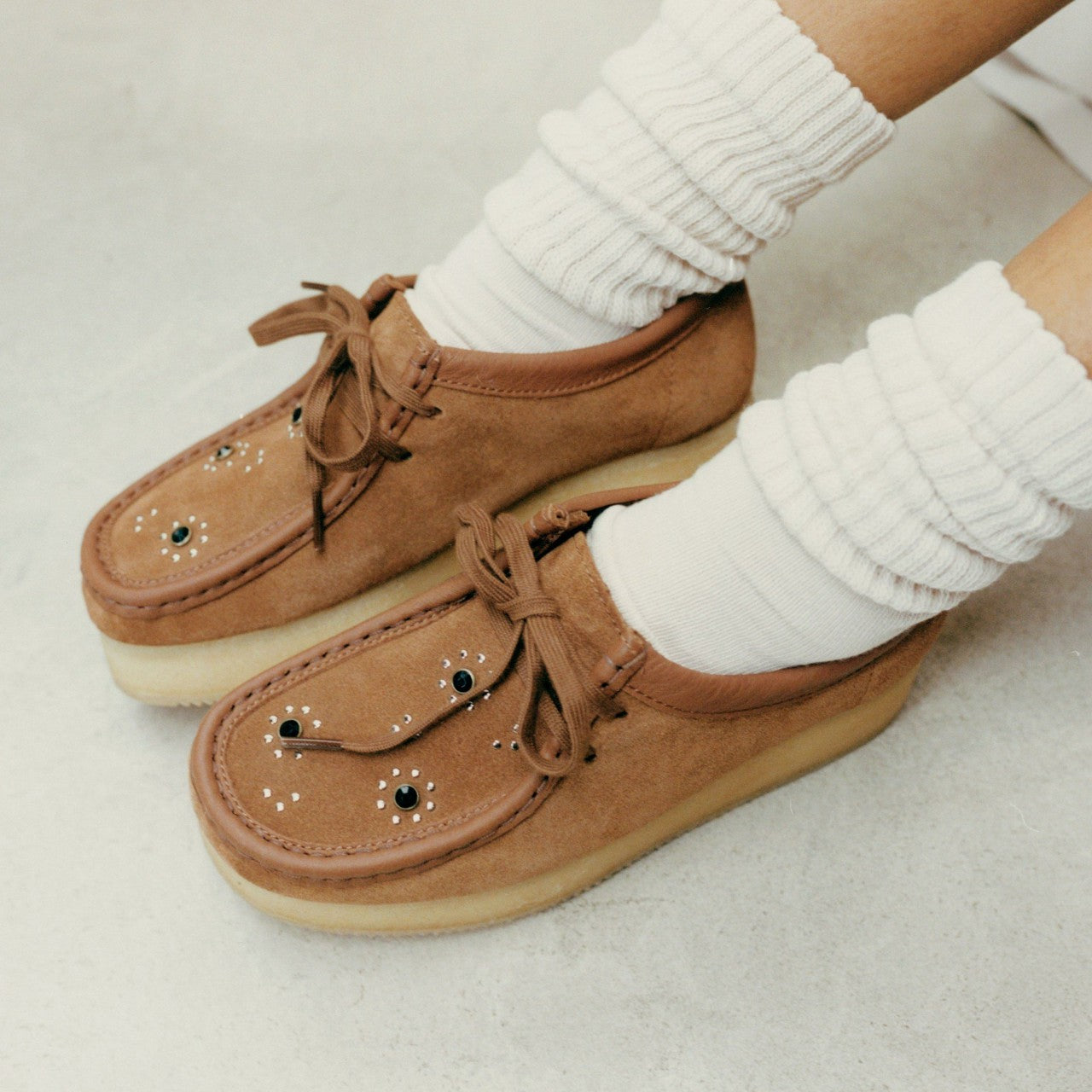 Wallacraft Bee Brown/Orange Suede Clarks Women