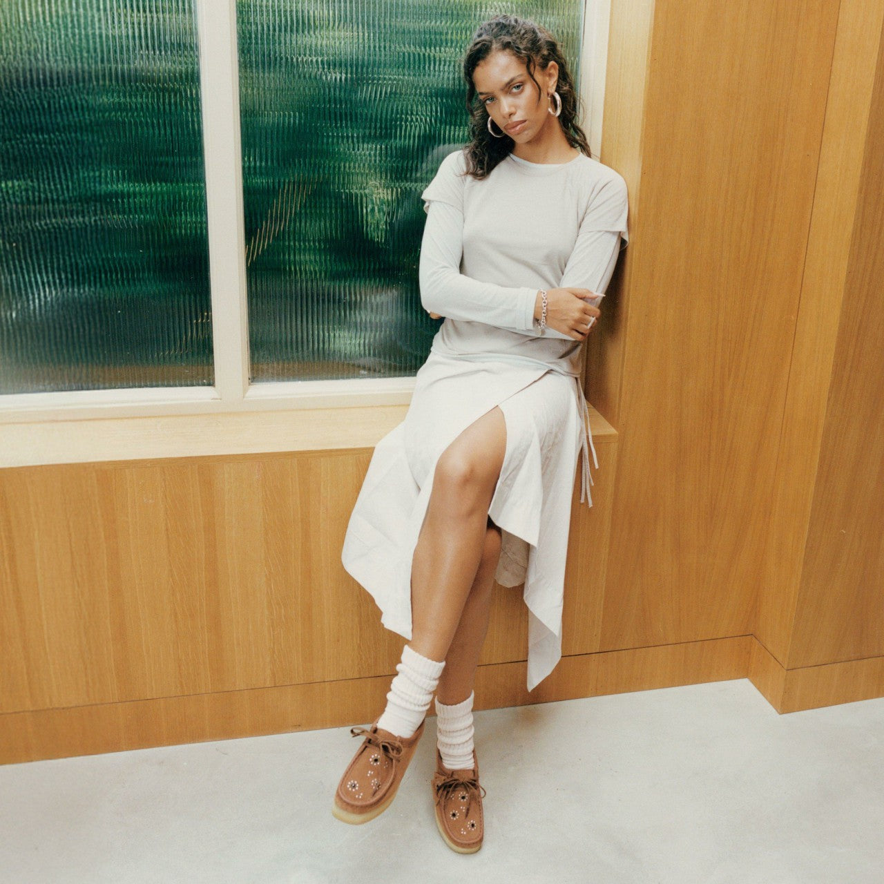 Wallacraft Bee Brown/Orange Suede Clarks Women