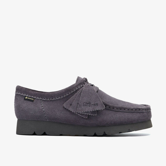 Wallabee GORE-TEX Purple Grey Suede Clarks Women