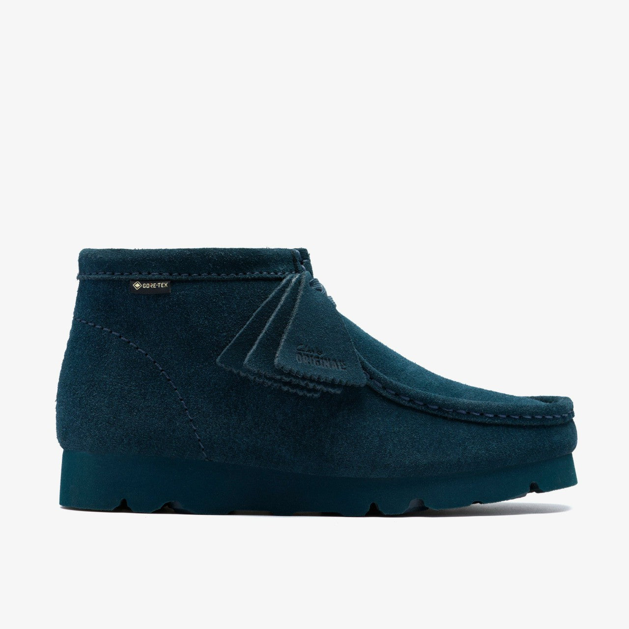 Wallabee Boot GORE-TEX Dark Teal Suede Clarks Women