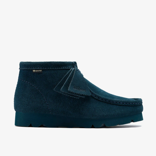 Wallabee Boot GORE-TEX Dark Teal Suede Clarks Women