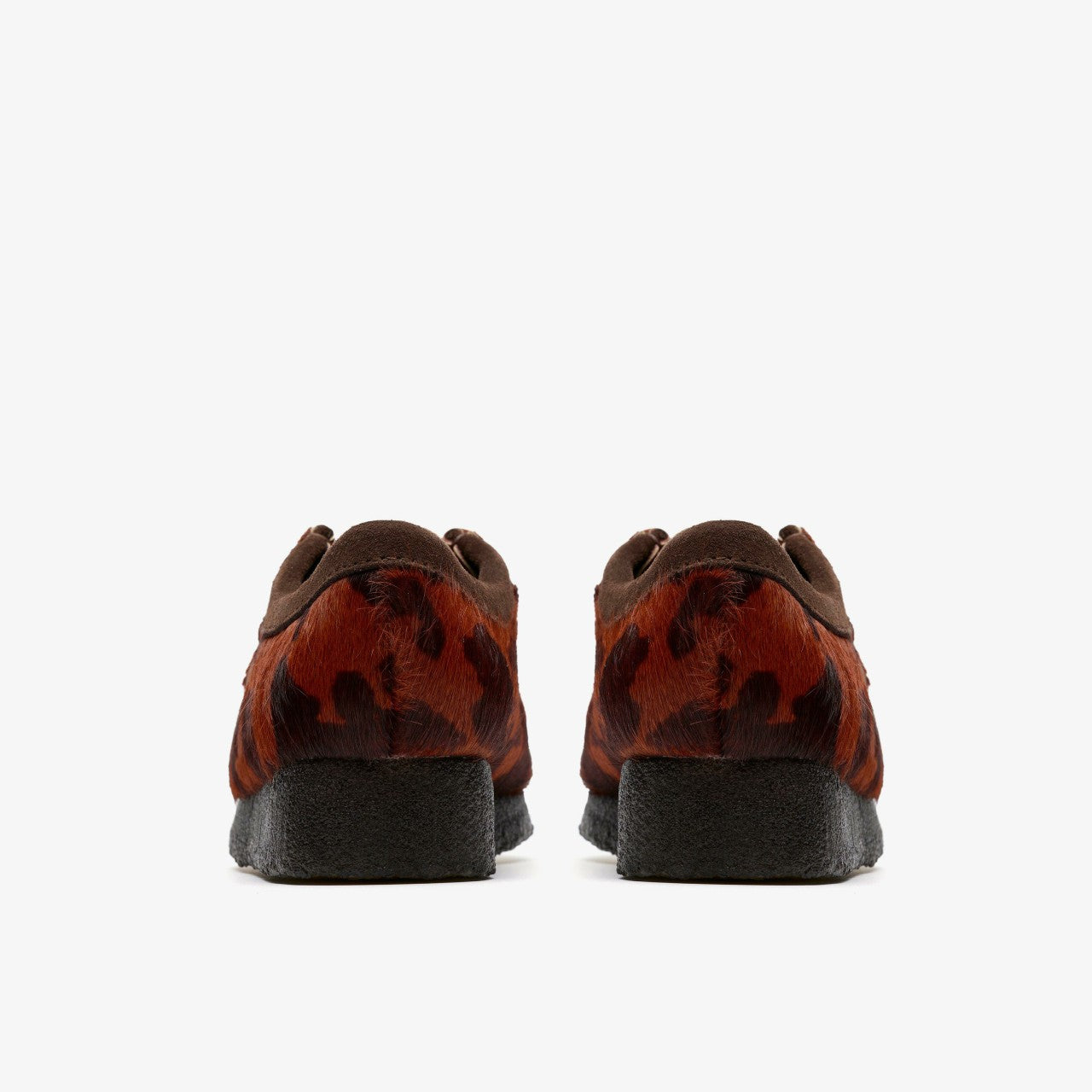 Wallabee Brown Cow Print Clarks Women