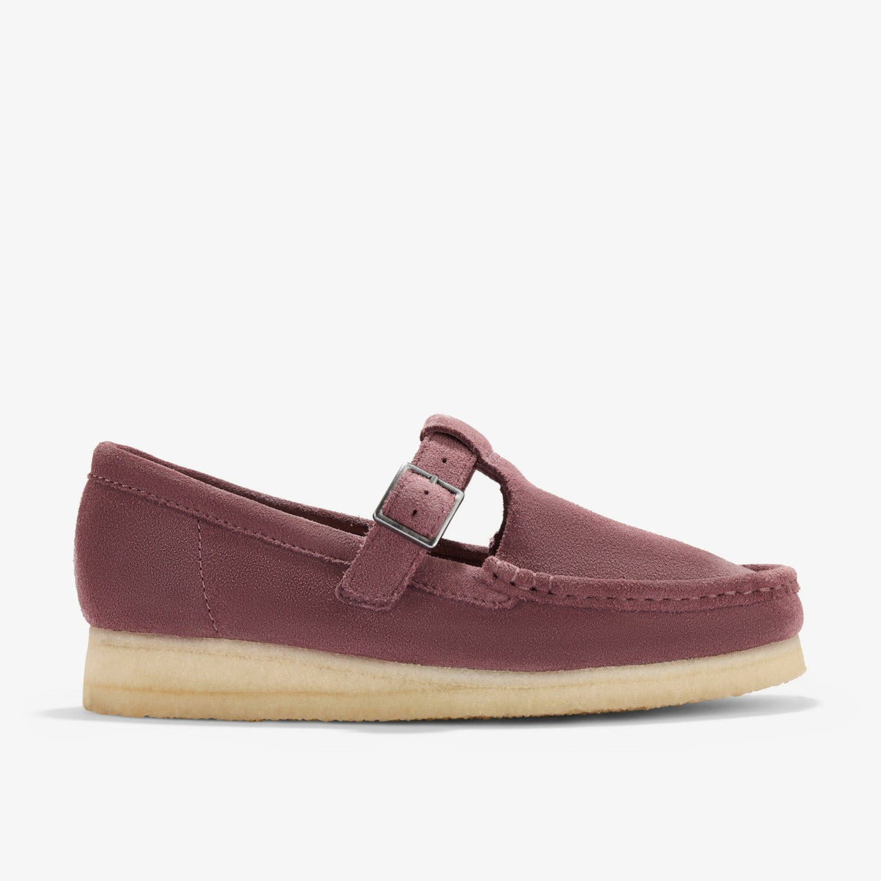 Wallabee T Bar Rose Brown Suede Clarks Women