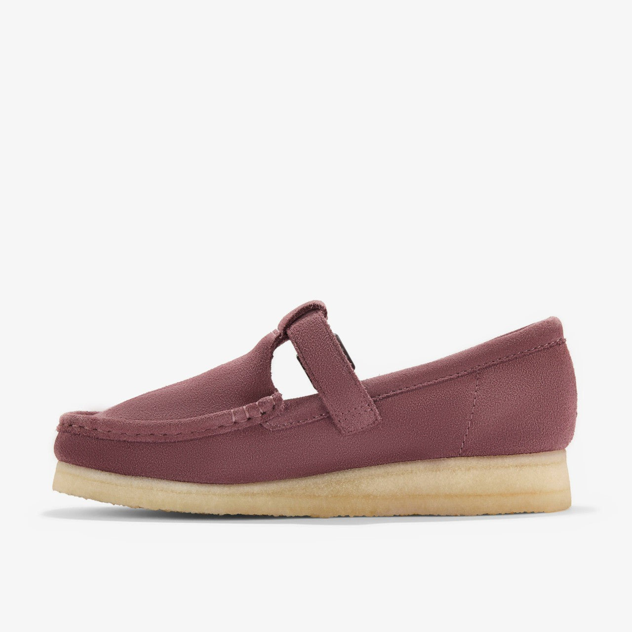 Wallabee T Bar Rose Brown Suede Clarks Women