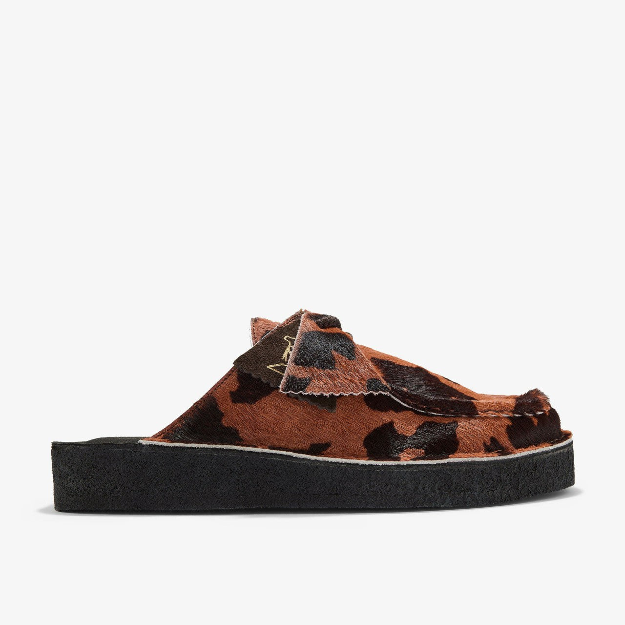 Desert Nomad Mule Brown Cow Print Clarks Women