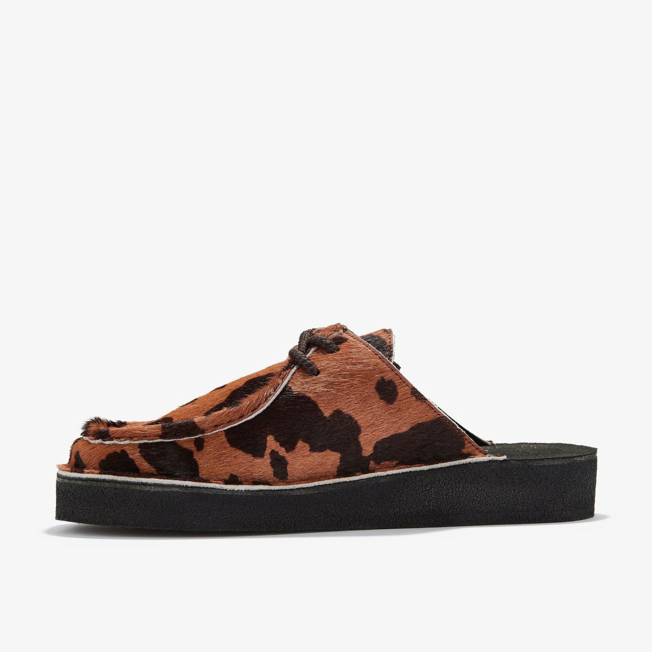 Desert Nomad Mule Brown Cow Print Clarks Women