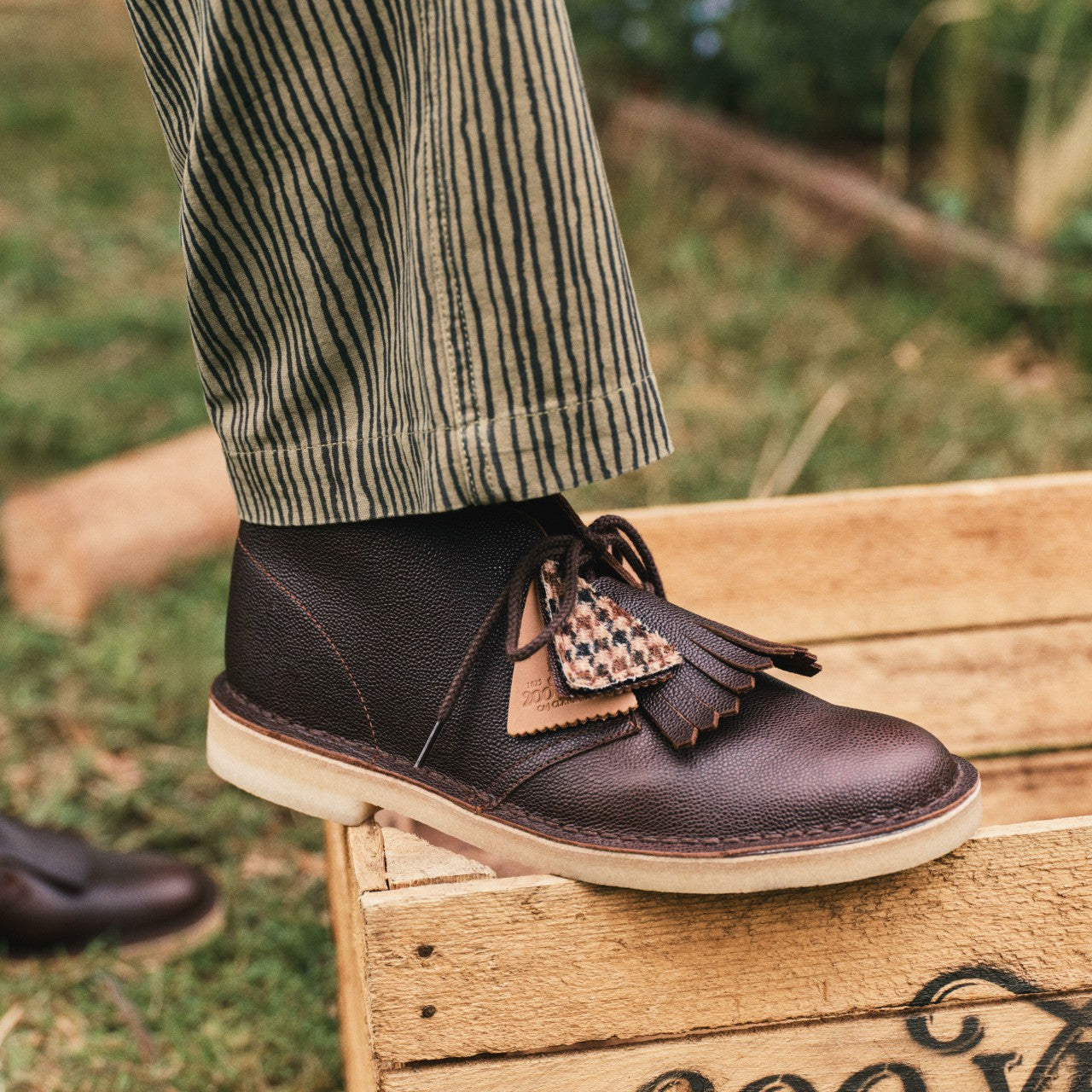 Desert Boot Brown Scotch Grain Clarks Men