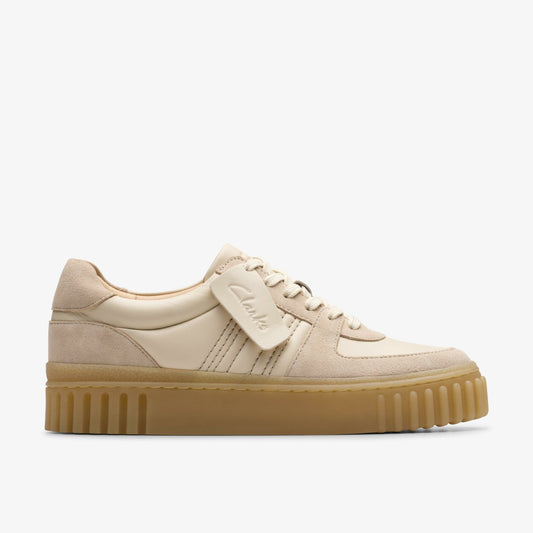 Mayhill Lace Sand Combination Leather Clarks Women