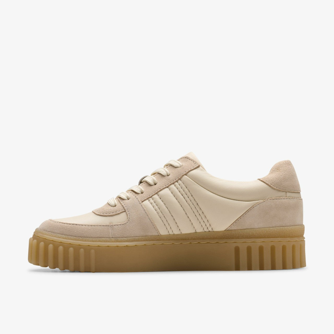 Mayhill Lace Sand Combination Leather Clarks Women