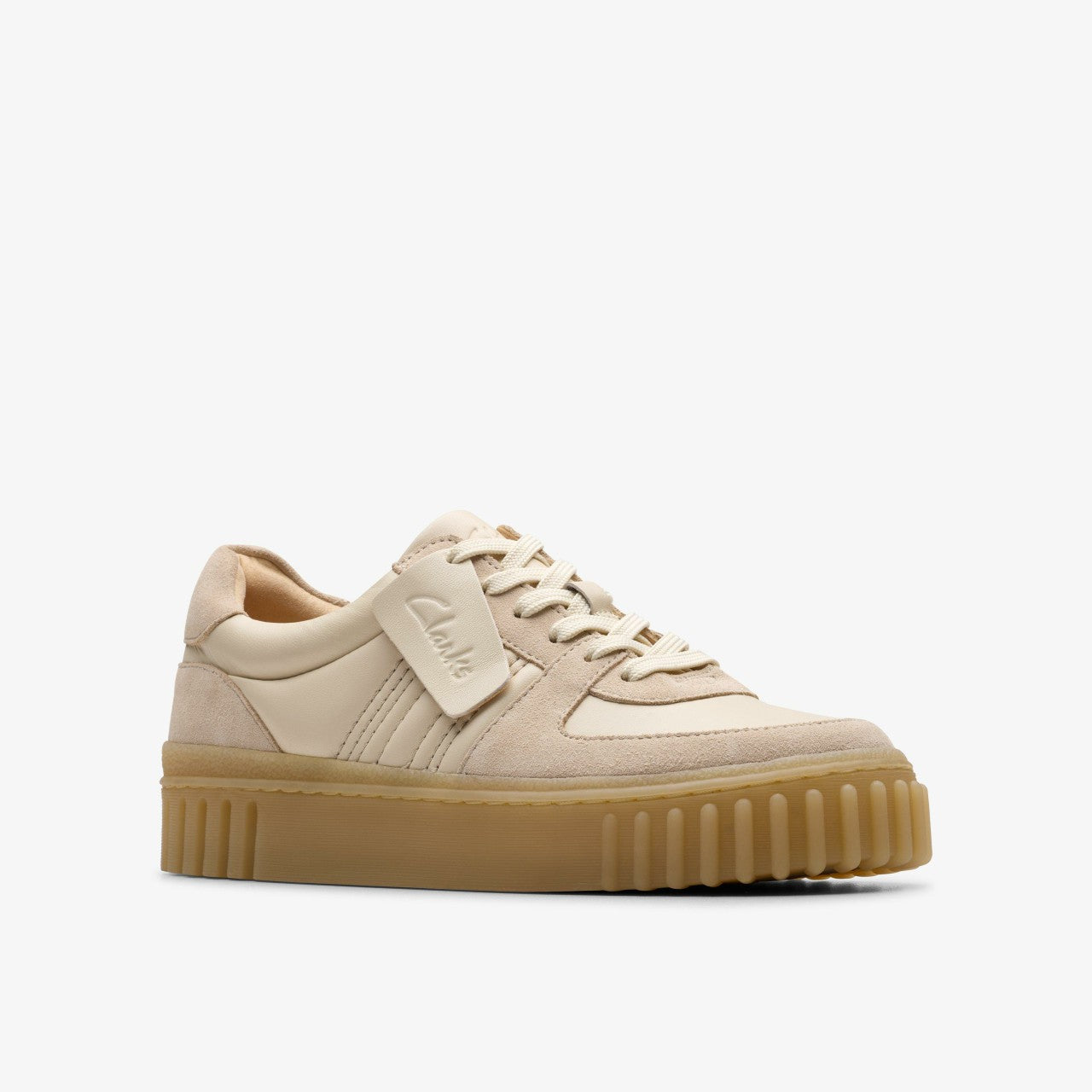 Mayhill Lace Sand Combination Leather Clarks Women