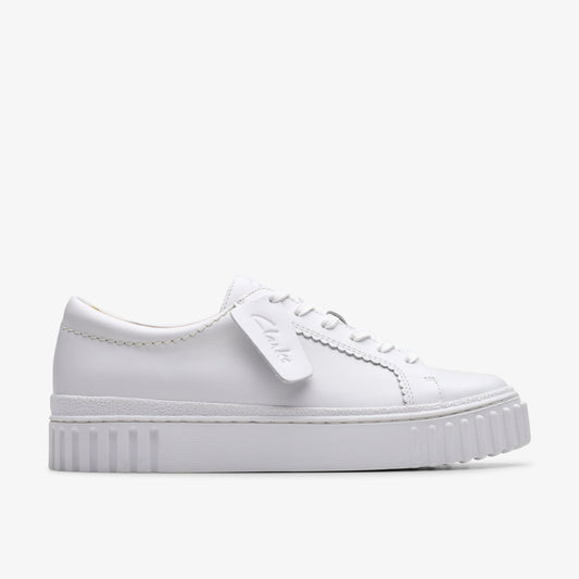 Mayhill Walk White Leather Clarks Women