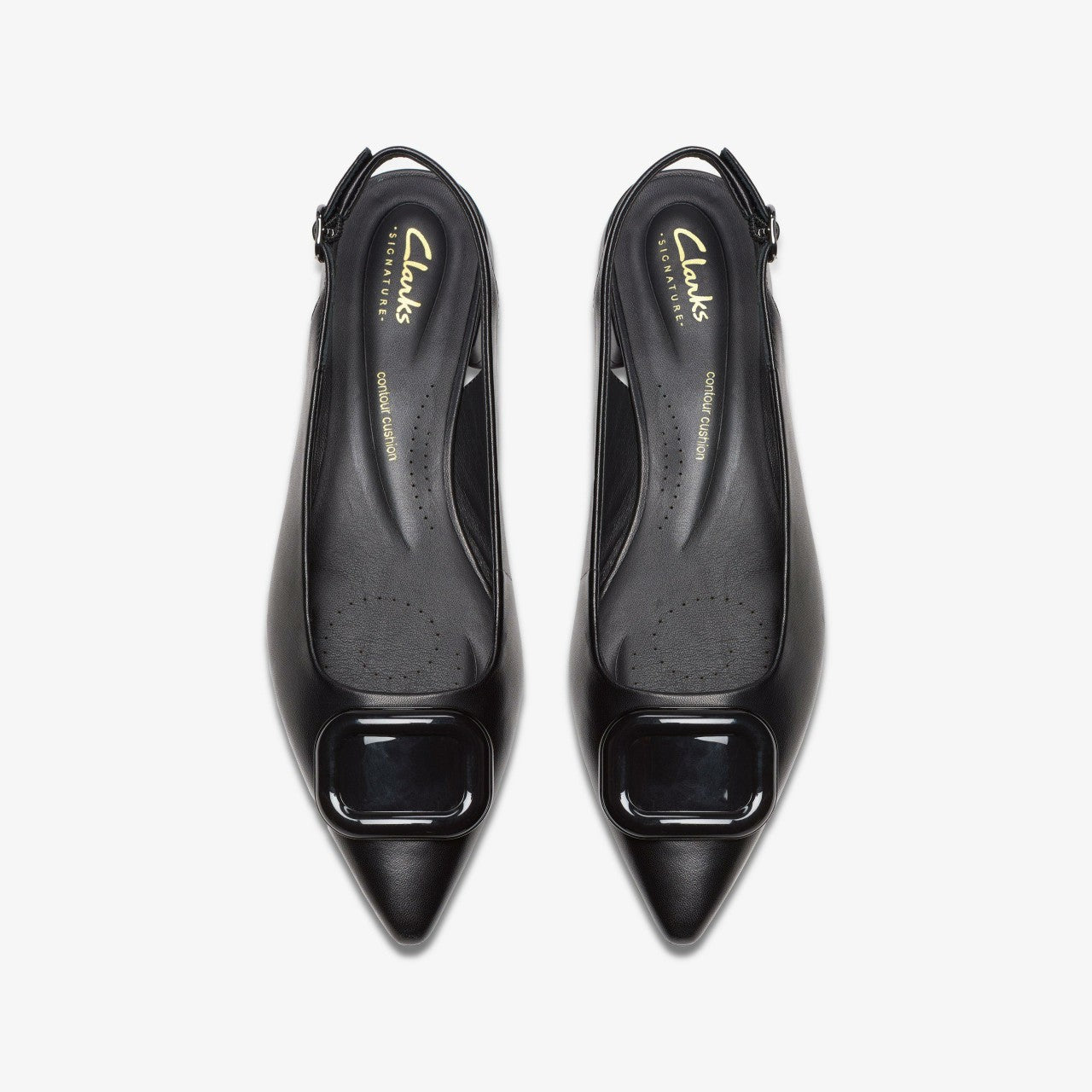 Sensa 15 Trim Black Leather Clarks Women