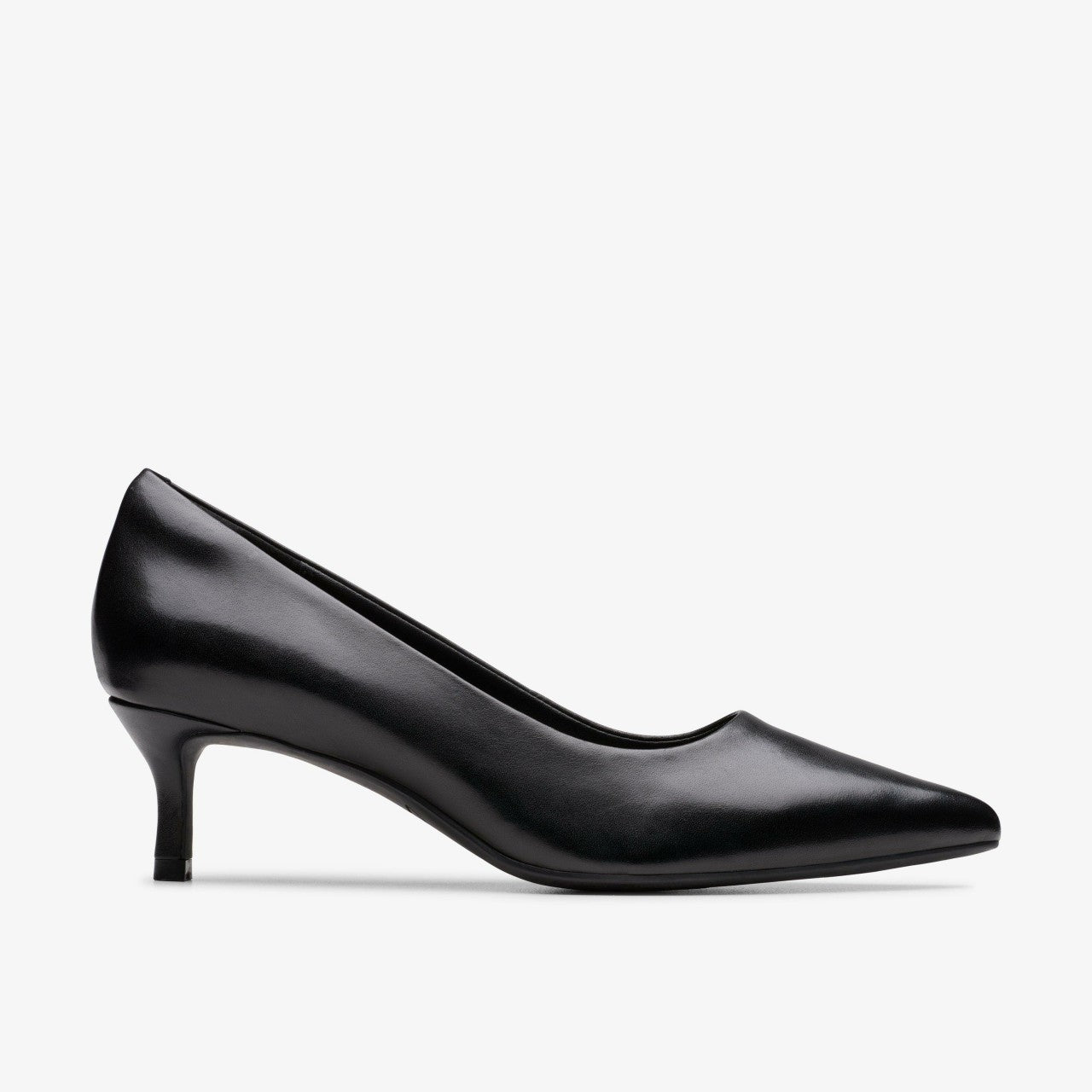 Zarey Court Black Leather Clarks Women