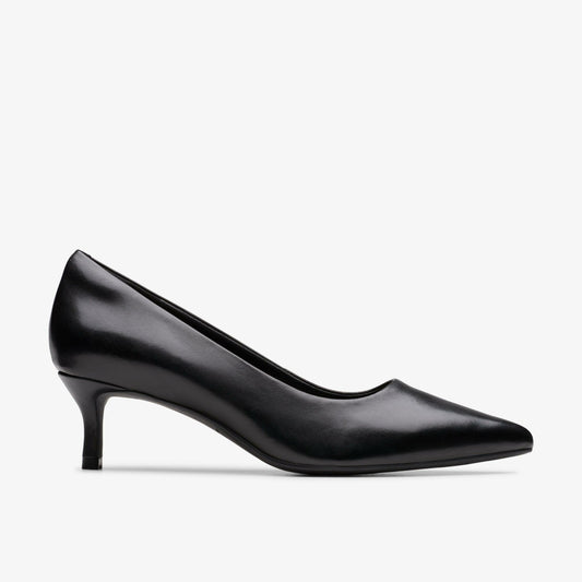 Zarey Court Black Leather Clarks Women