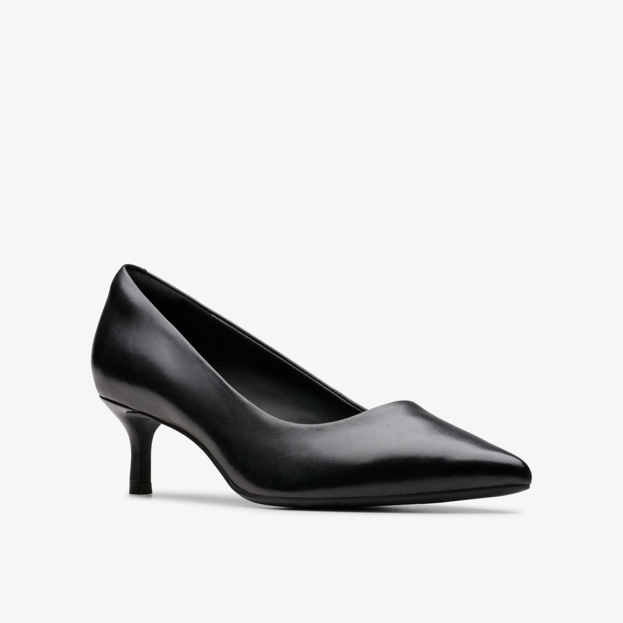 Zarey Court Black Leather Clarks Women