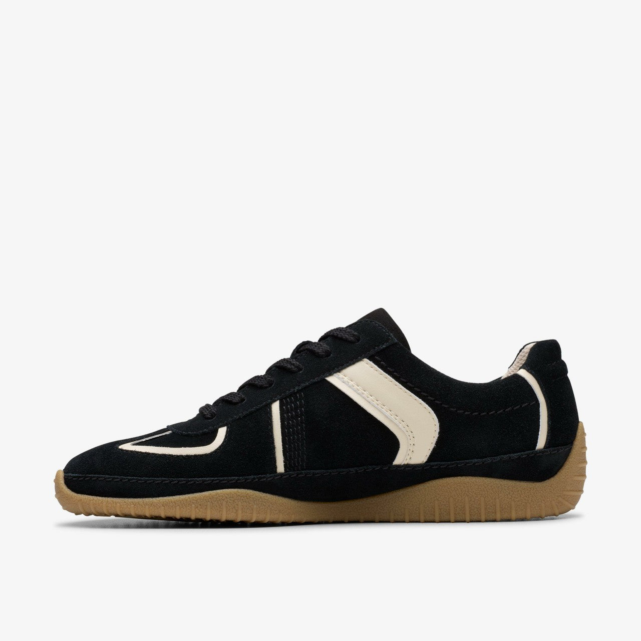 Meridor Lo Black Combination Suede Clarks Women