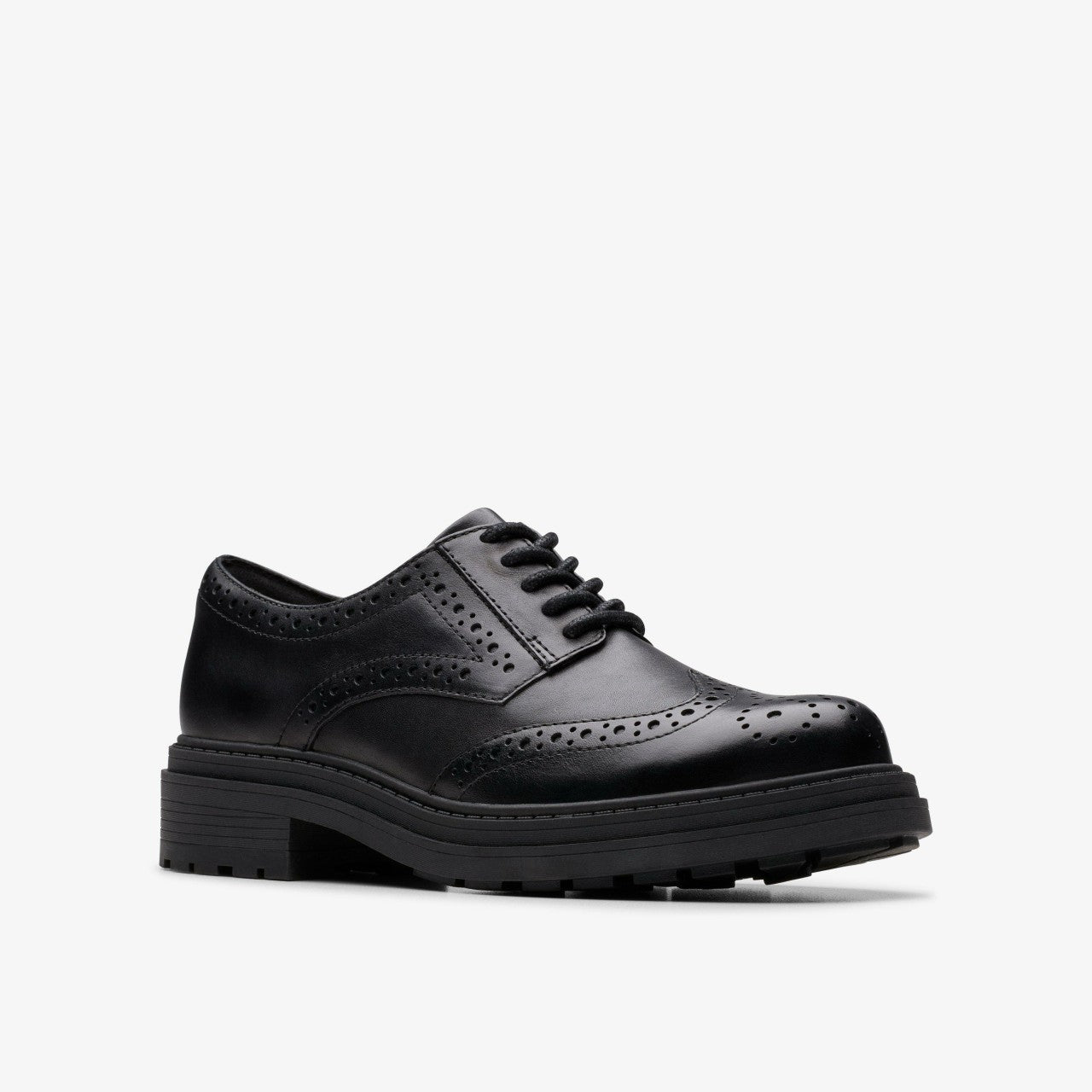 Orinoco3 Derby Black Leather Clarks Women