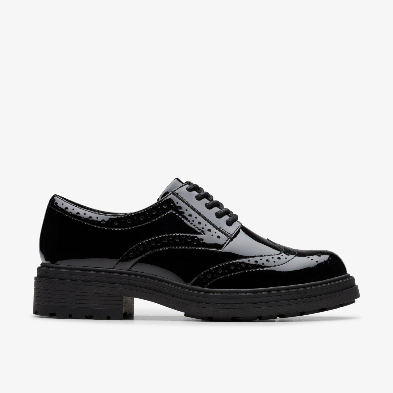 Orinoco3 Derby Black Patent Clarks Women