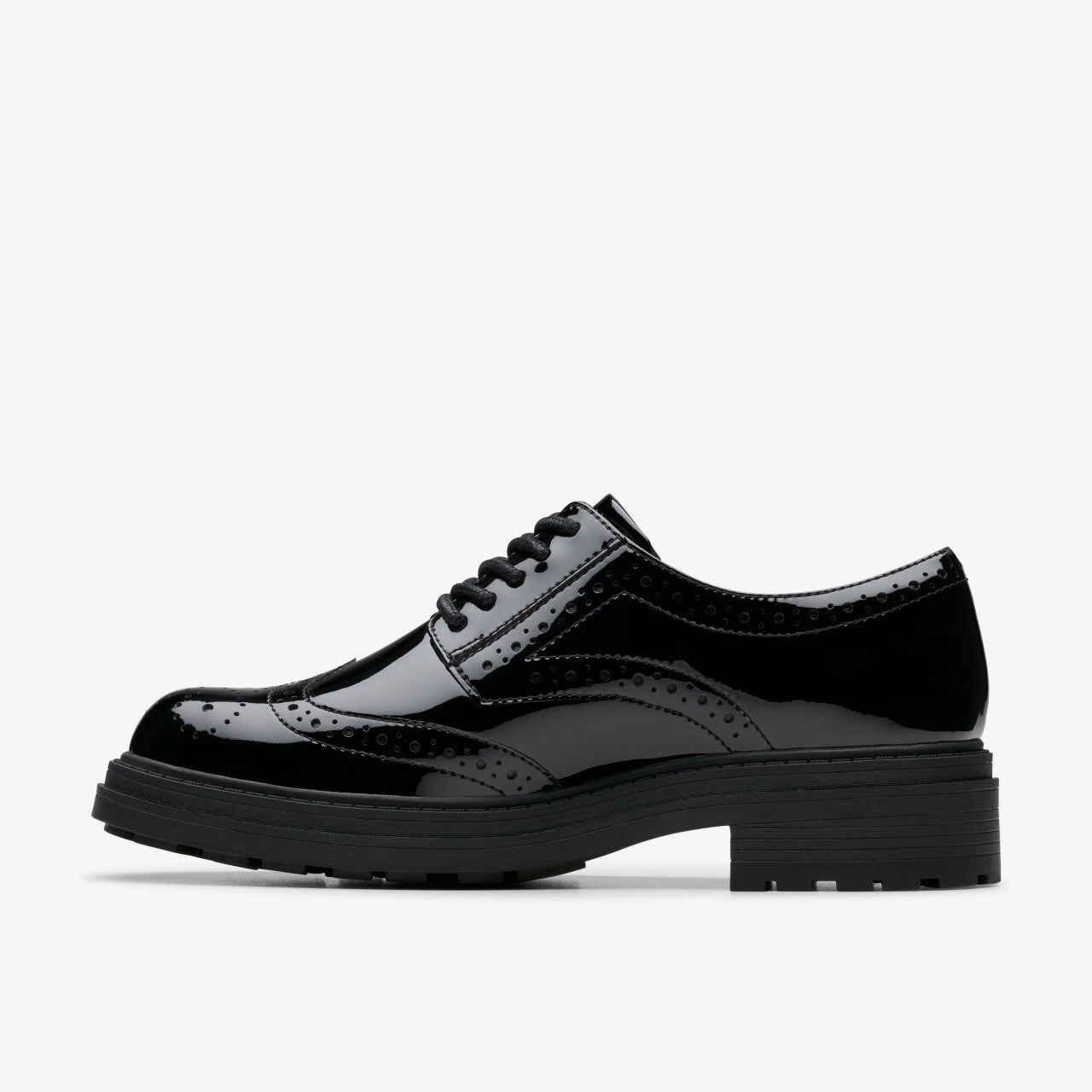 Orinoco3 Derby Black Patent Clarks Women