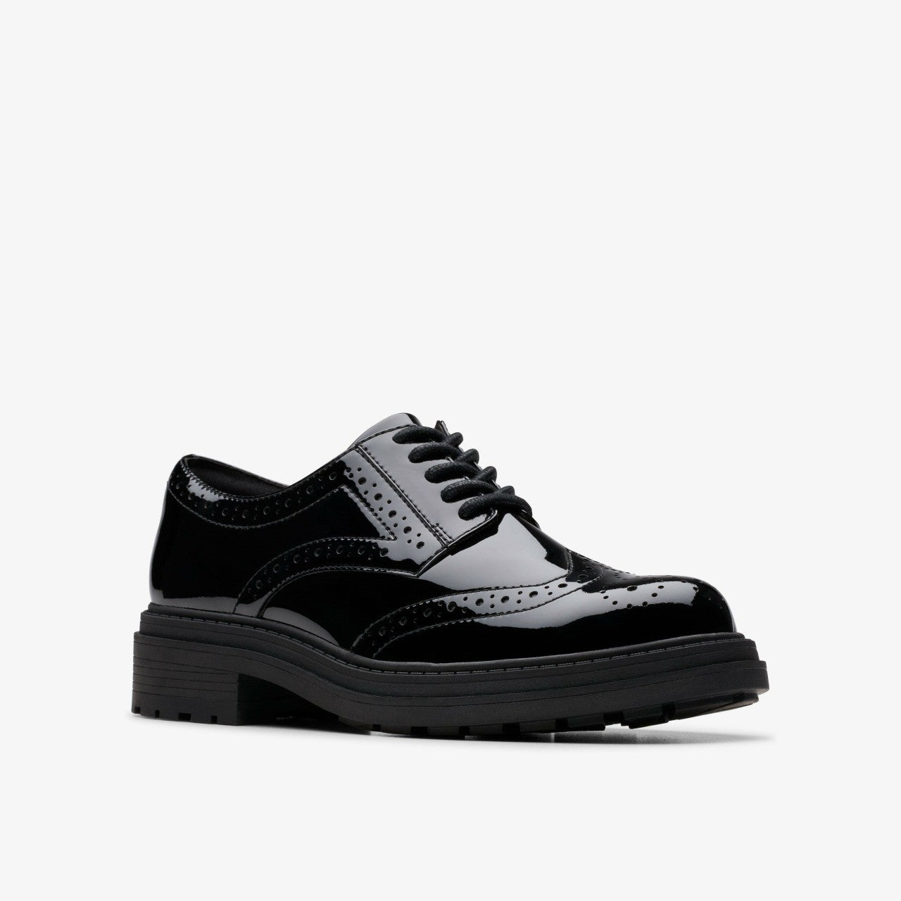 Orinoco3 Derby Black Patent Clarks Women