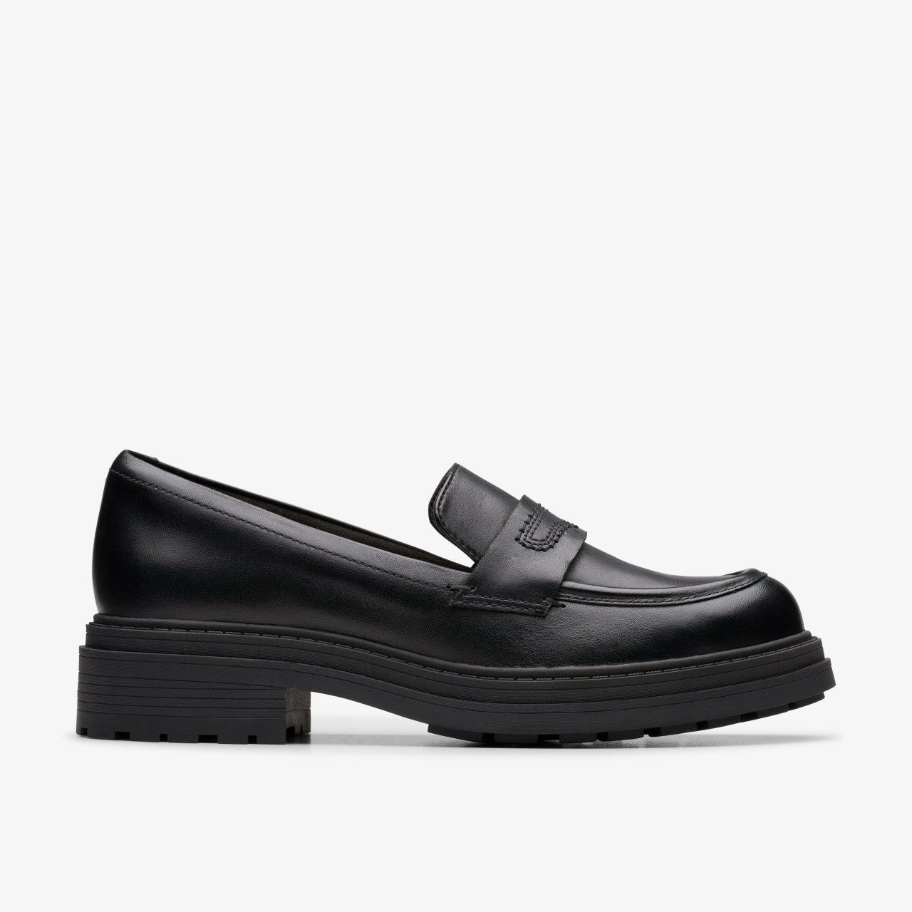 Orinoco3 Edge Black Leather Clarks Women