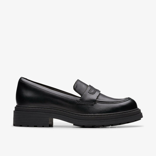 Orinoco3 Edge Black Leather Clarks Women