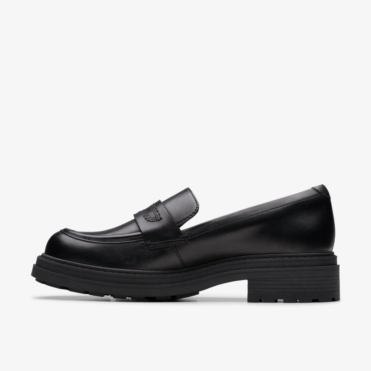 Orinoco3 Edge Black Leather Clarks Women