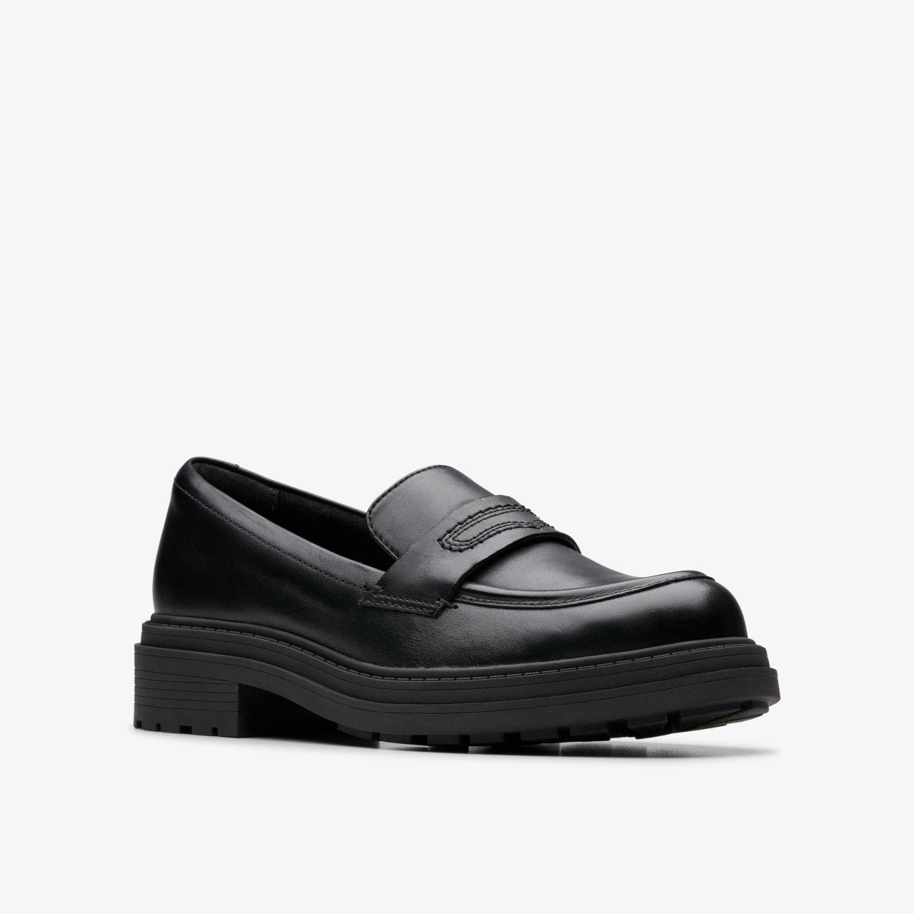 Orinoco3 Edge Black Leather Clarks Women